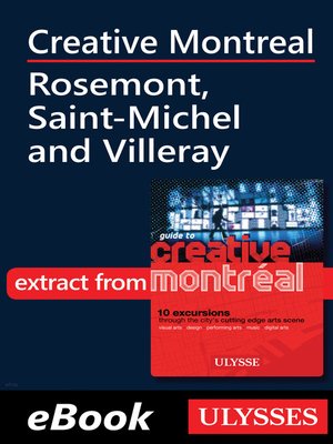 cover image of Creative Montreal--Rosemont, Saint-Michel and Villeray